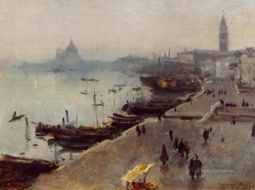 Venecia en tiempo gris John Singer Sargent Pinturas al óleo